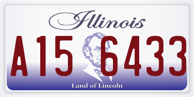 IL license plate A156433