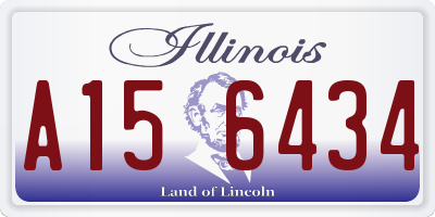 IL license plate A156434
