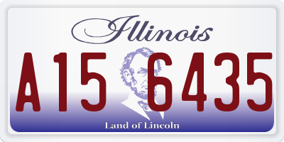 IL license plate A156435