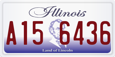 IL license plate A156436
