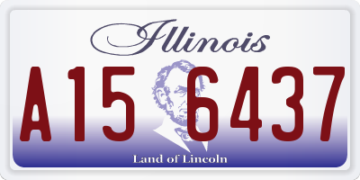 IL license plate A156437