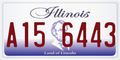IL license plate A156443