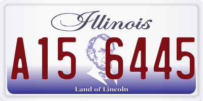 IL license plate A156445
