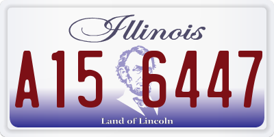 IL license plate A156447