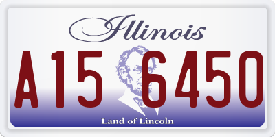 IL license plate A156450