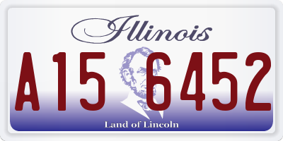 IL license plate A156452