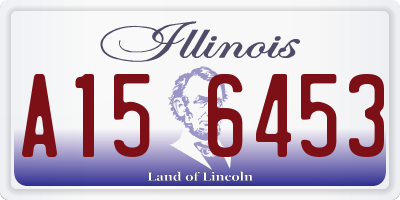 IL license plate A156453