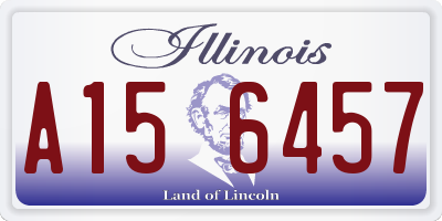 IL license plate A156457