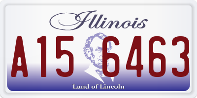 IL license plate A156463