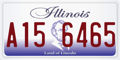 IL license plate A156465