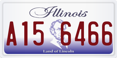 IL license plate A156466