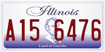 IL license plate A156476