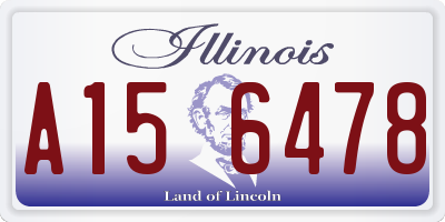 IL license plate A156478