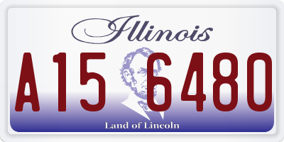 IL license plate A156480