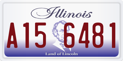 IL license plate A156481