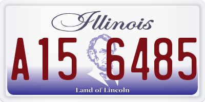 IL license plate A156485