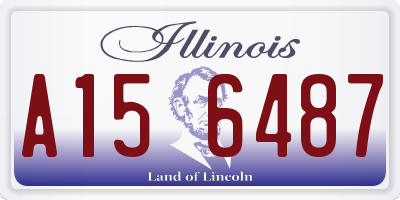 IL license plate A156487