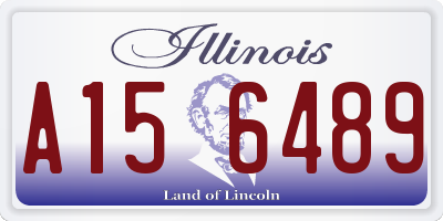 IL license plate A156489