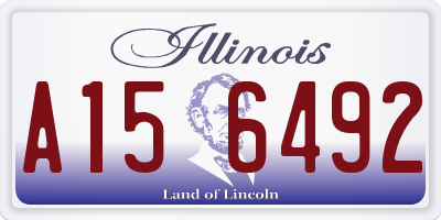 IL license plate A156492