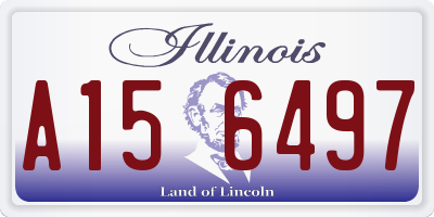 IL license plate A156497
