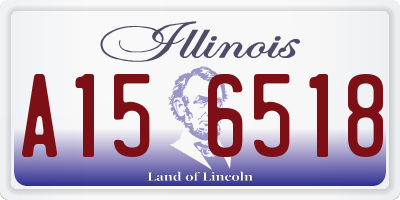 IL license plate A156518