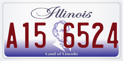 IL license plate A156524
