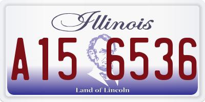 IL license plate A156536