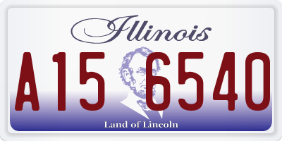 IL license plate A156540
