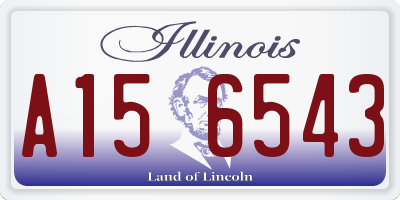 IL license plate A156543