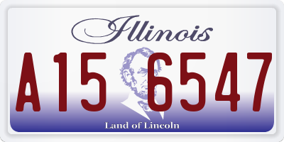 IL license plate A156547
