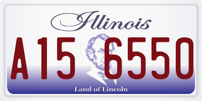 IL license plate A156550
