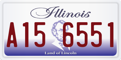 IL license plate A156551