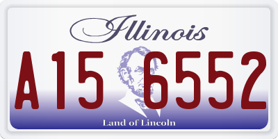 IL license plate A156552