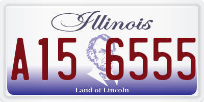 IL license plate A156555