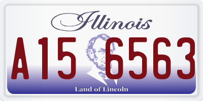 IL license plate A156563
