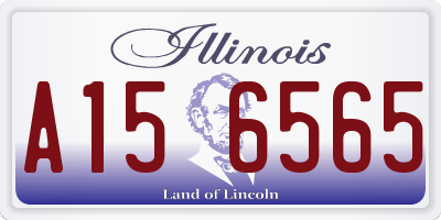 IL license plate A156565
