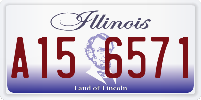 IL license plate A156571