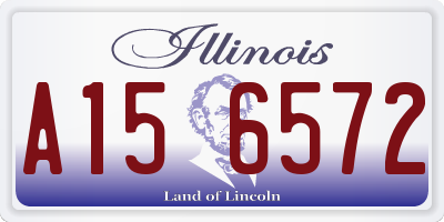 IL license plate A156572