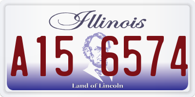 IL license plate A156574