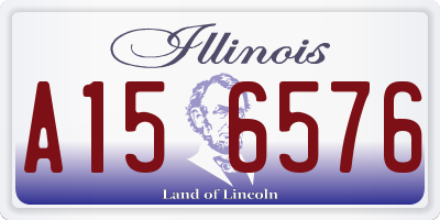 IL license plate A156576
