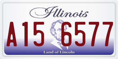 IL license plate A156577