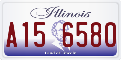 IL license plate A156580