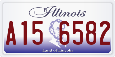 IL license plate A156582