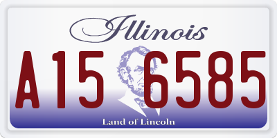 IL license plate A156585
