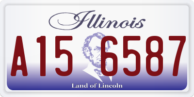 IL license plate A156587