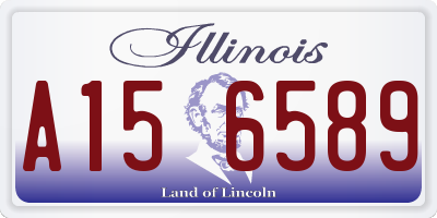IL license plate A156589