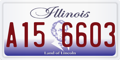 IL license plate A156603