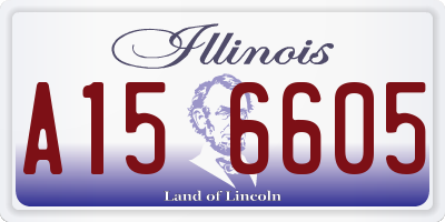 IL license plate A156605