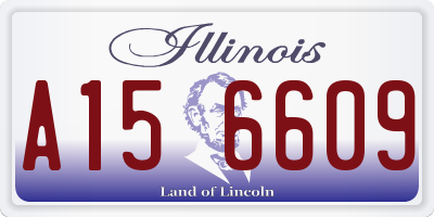 IL license plate A156609