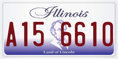 IL license plate A156610
